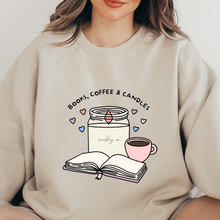 Cargar imagen en el visor de la galería, Books, coffee & candles Sudadera
