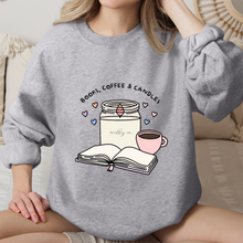 Cargar imagen en el visor de la galería, Books, coffee & candles Sudadera