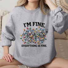 Cargar imagen en el visor de la galería, I'm Fine, everything is fine Sudadera