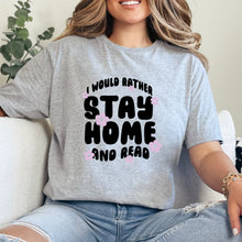 Cargar imagen en el visor de la galería, Stay home and read Playera