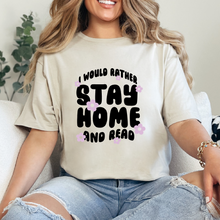 Cargar imagen en el visor de la galería, Stay home and read Playera