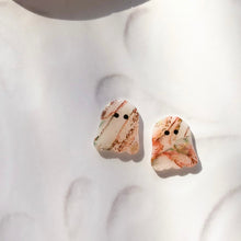 Cargar imagen en el visor de la galería, Big Cute ghost mármol Translúcido Aretes