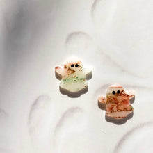 Cargar imagen en el visor de la galería, Big Scraming ghost mármol Translúcido Aretes