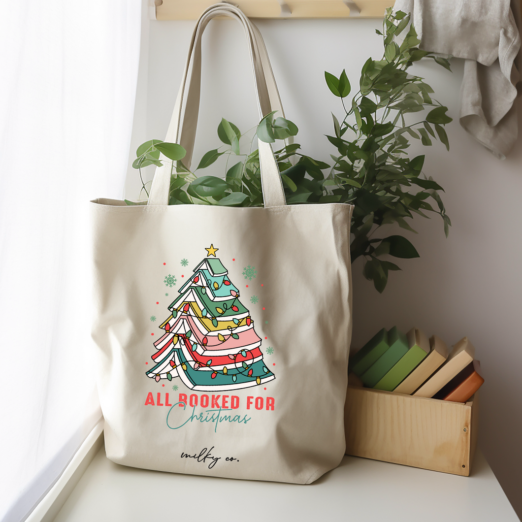 All booked for Christmas Tote Bag / Bolsa