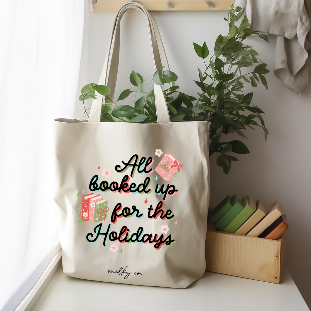 All booked up for the holidays Tote Bag / Bolsa