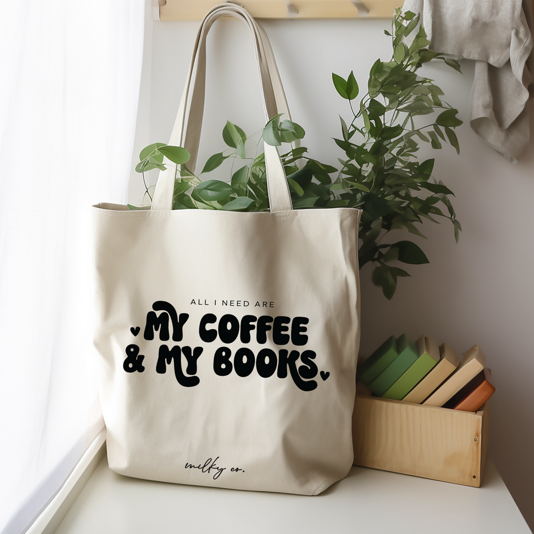 Coffee & Books Tote Bag / Bolsa