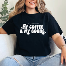 Cargar imagen en el visor de la galería, Coffee &amp; Books Playera
