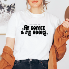 Cargar imagen en el visor de la galería, Coffee &amp; Books Playera
