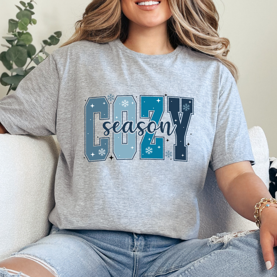 Cozy season snowflake Playera