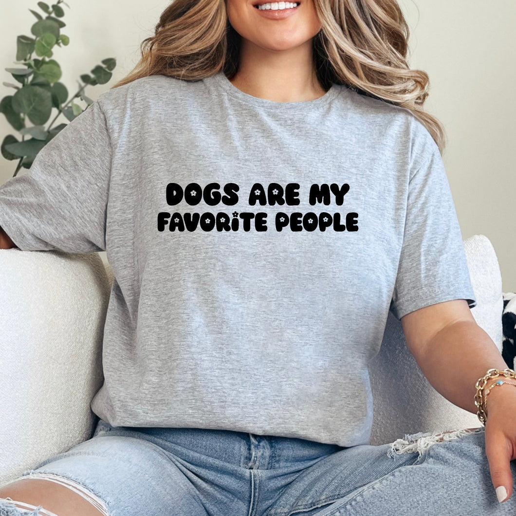 Dogs are my favorite people Playera