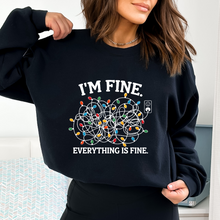 Cargar imagen en el visor de la galería, I&#39;m Fine, everything is fine Sudadera
