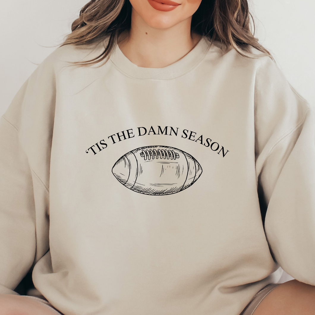 Tis the damn season Football Sudadera