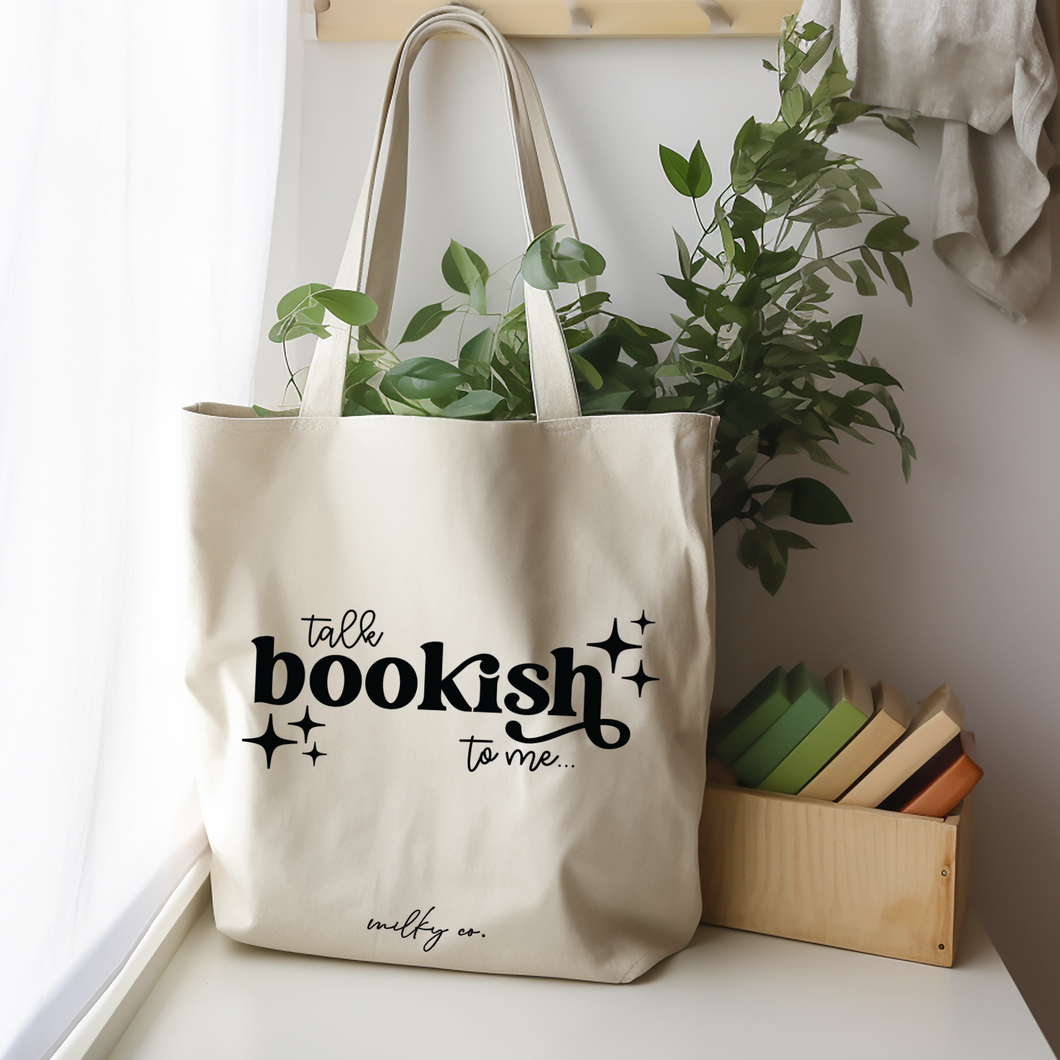Talk Bookish Tote Bag / Bolsa