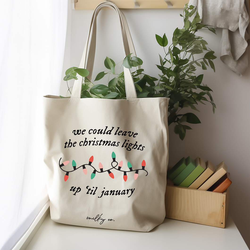 Taylor's Christmas lights Tote Bag / Bolsa