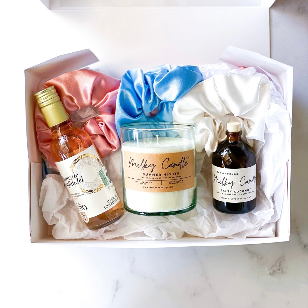 Wine and Candle Gift Box - Premium